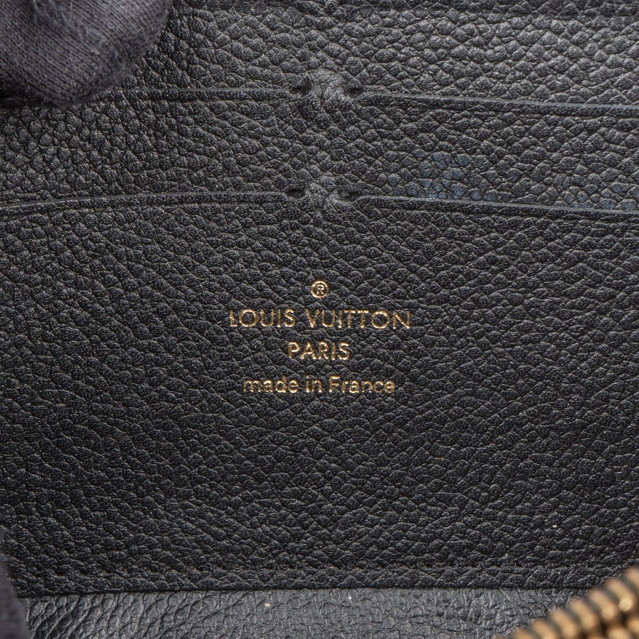 Louis Vuitton Louis Vuitton Empreinte Monogram Leather Zippy Wallet Zwart
