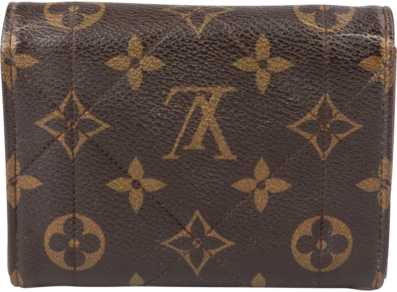 Louis Vuitton Louis Vuitton Canvas Monogram Compact Wallet Bruin