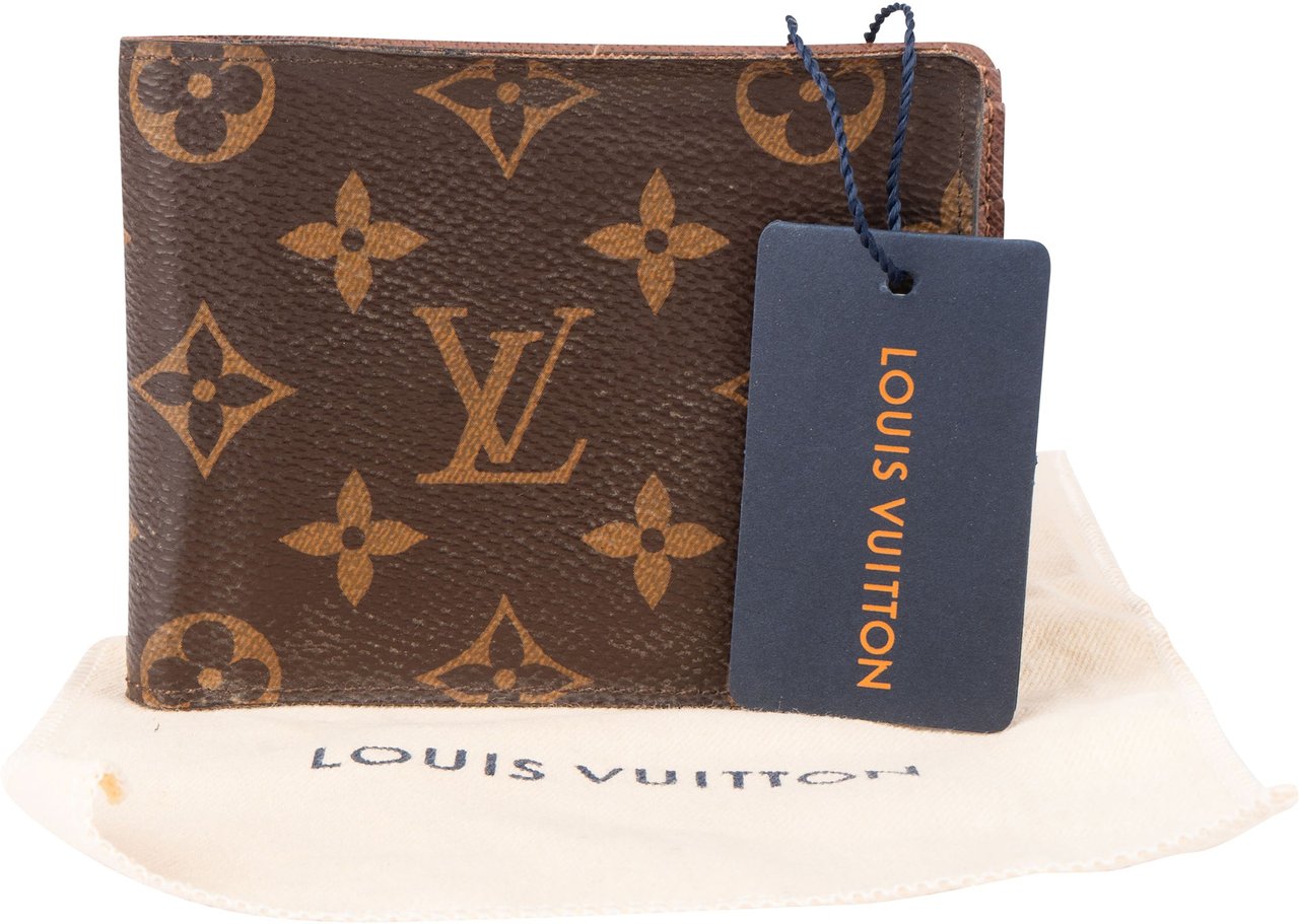Louis Vuitton Louis Vuitton Canvas Monogram Slender Wallet Bruin