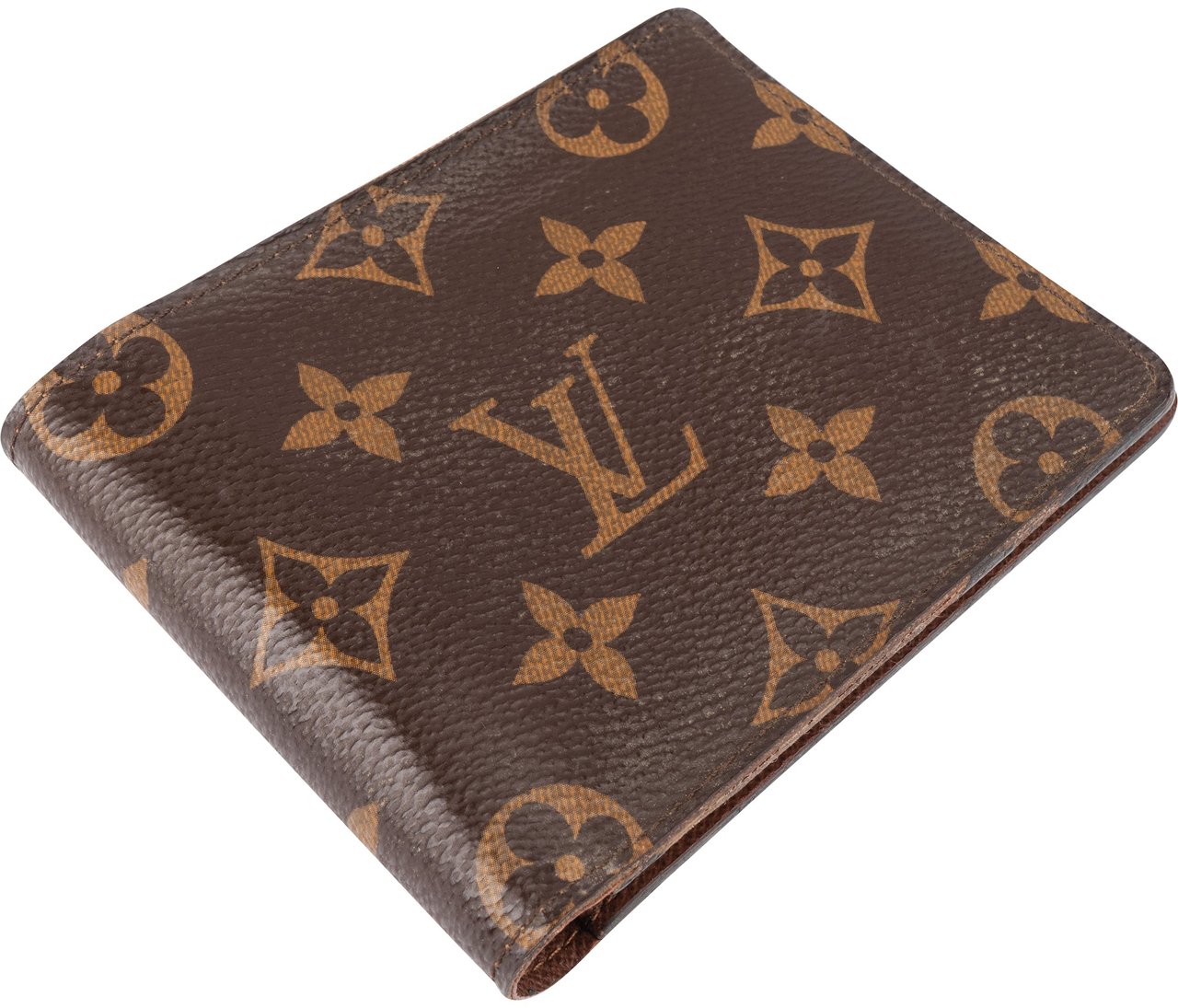 Louis Vuitton Louis Vuitton Canvas Monogram Slender Wallet Bruin