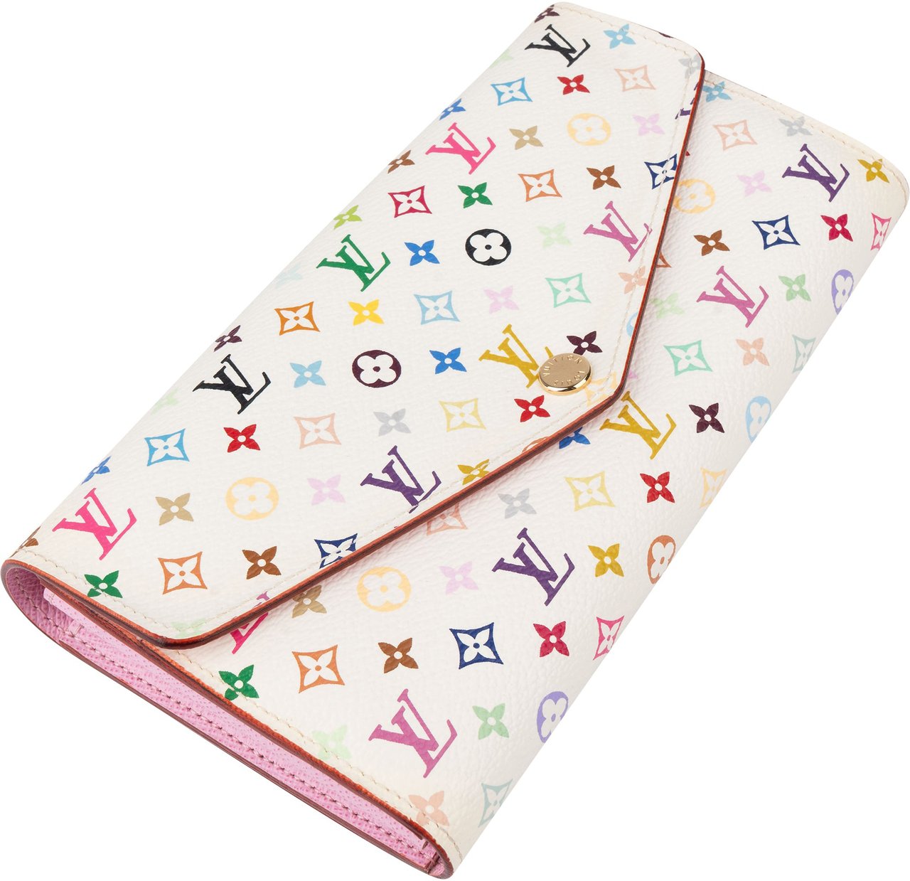 Louis Vuitton Louis Vuitton Limited Murakami Multicolor Sarah Wallet Wit