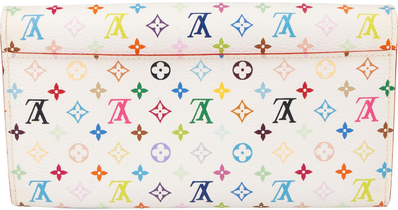 Louis Vuitton Louis Vuitton Limited Murakami Multicolor Sarah Wallet Wit