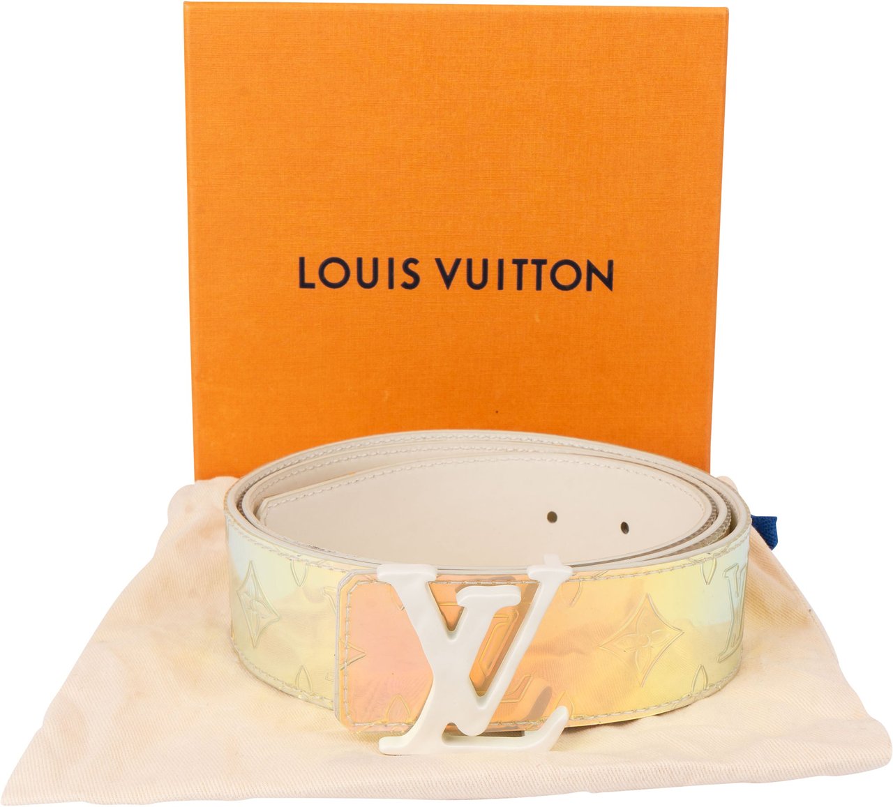 Louis Vuitton Louis Vuitton Limited Prism By Virgil Abloh Belt (95) Wit