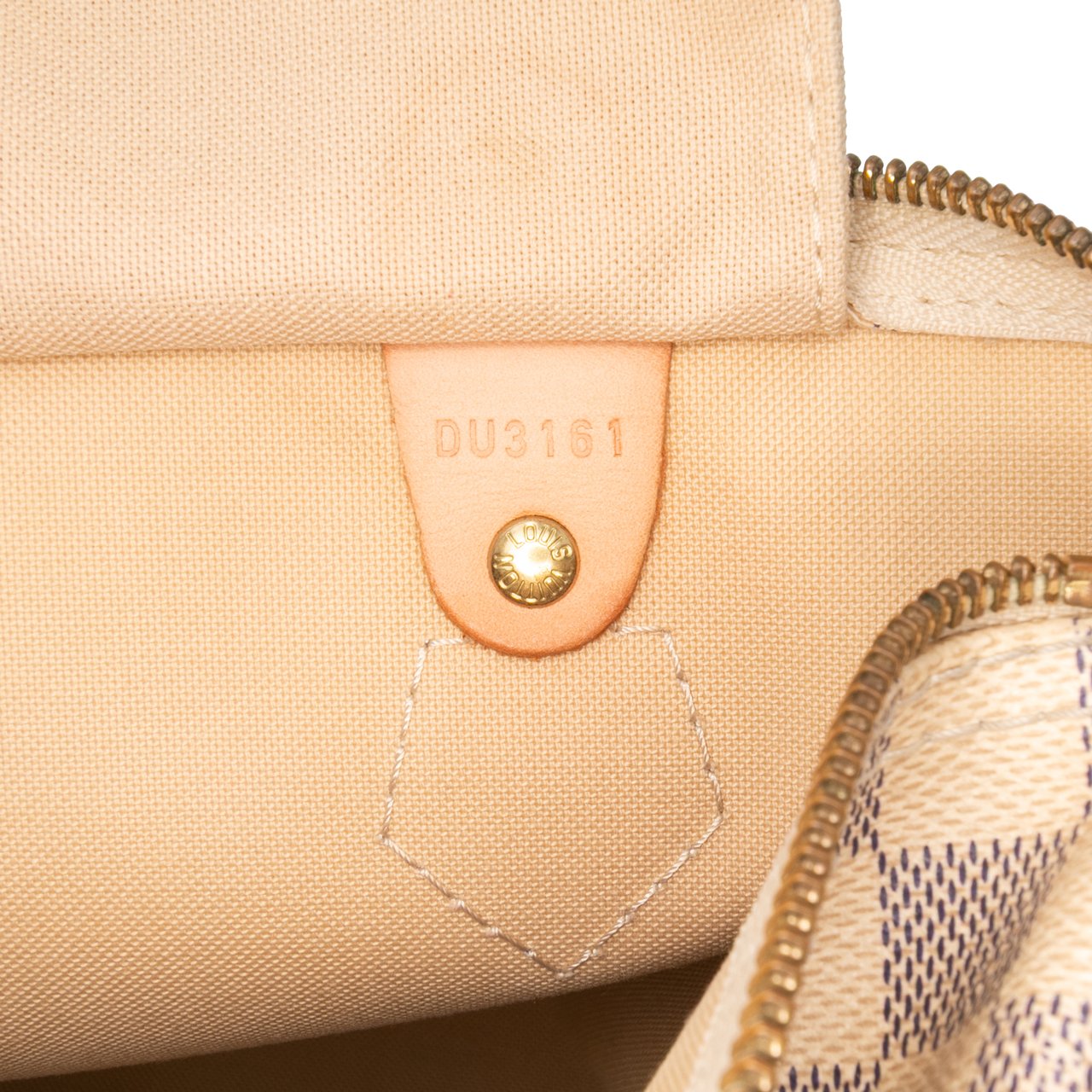 Louis Vuitton Damier Azur Speedy 30 Wit