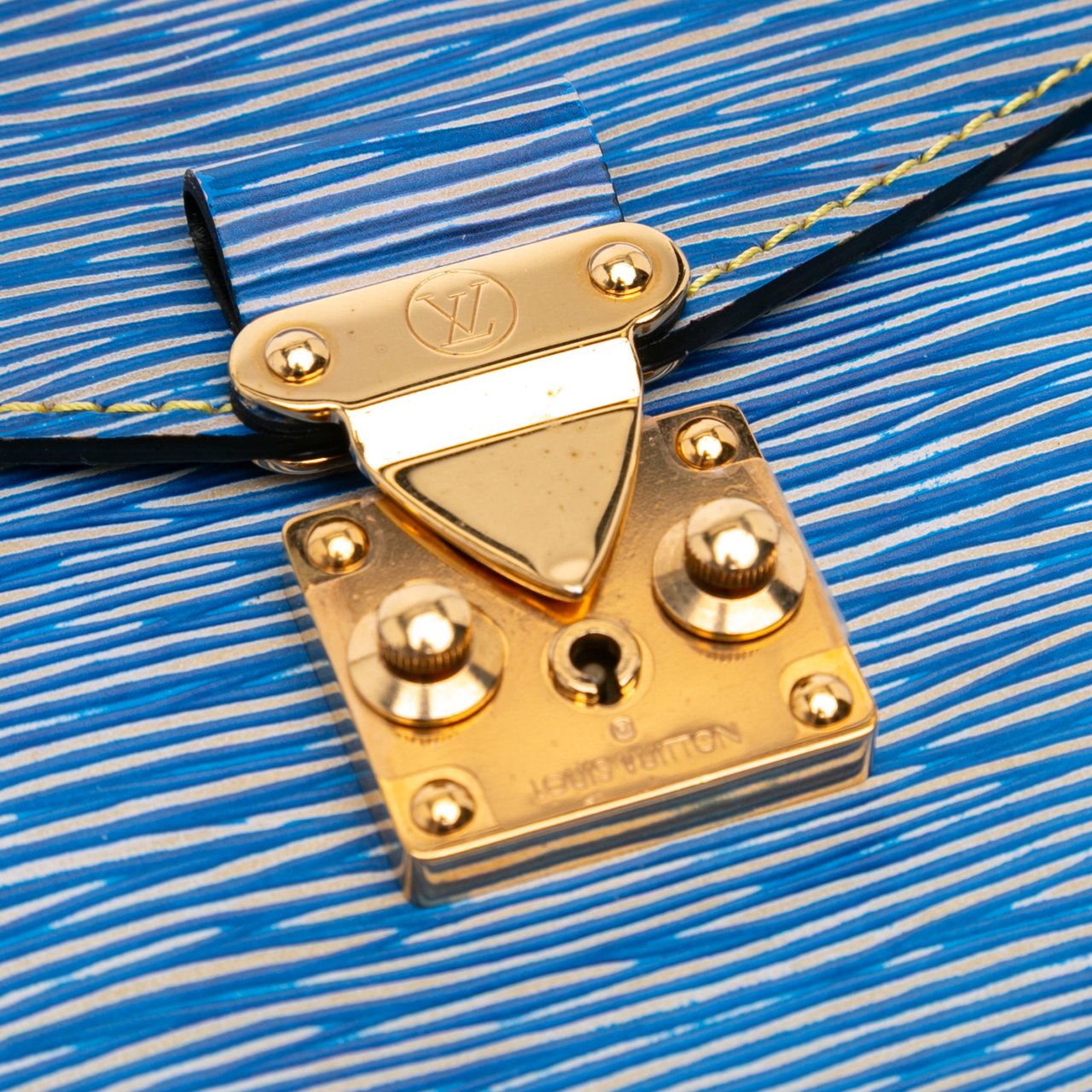 Louis Vuitton Epi Denim Pochette Metis Blauw