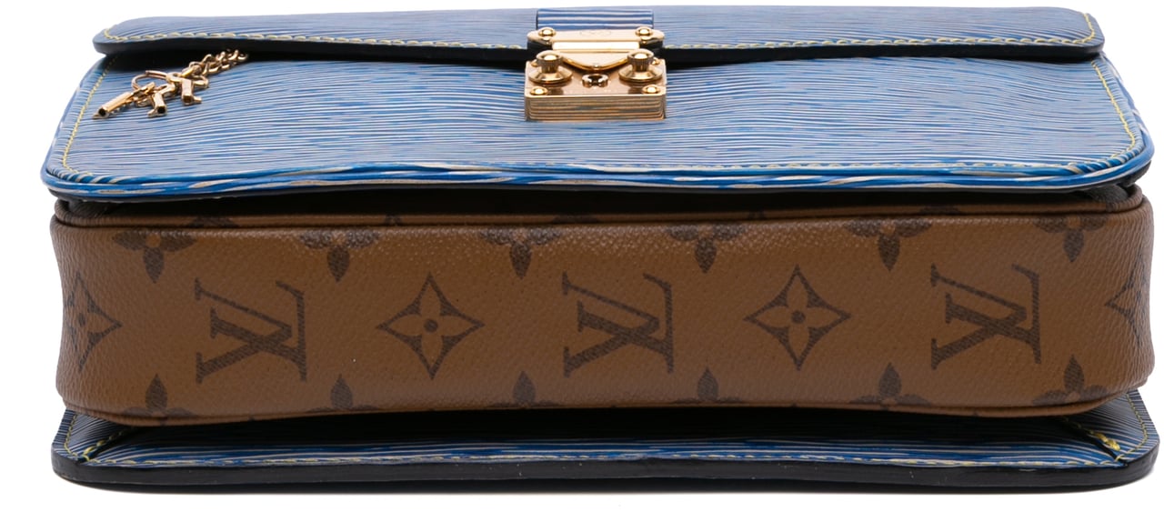 Louis Vuitton Epi Denim Pochette Metis Blauw