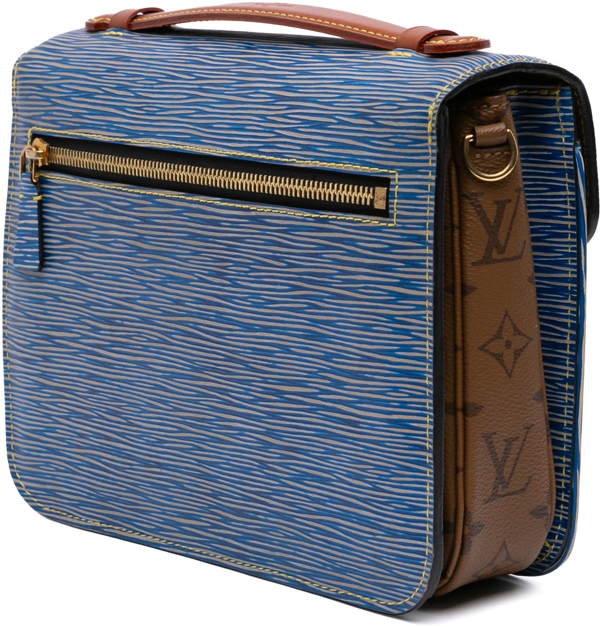 Louis Vuitton Epi Denim Pochette Metis Blauw