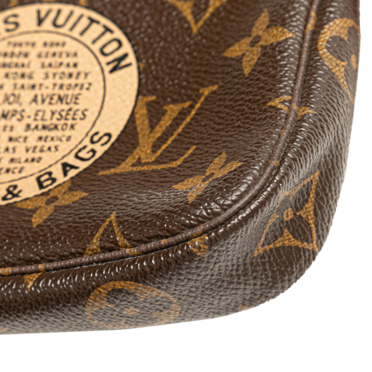 Louis Vuitton Monogram Trunks and Bags Mini Pochette Accessoires Bruin