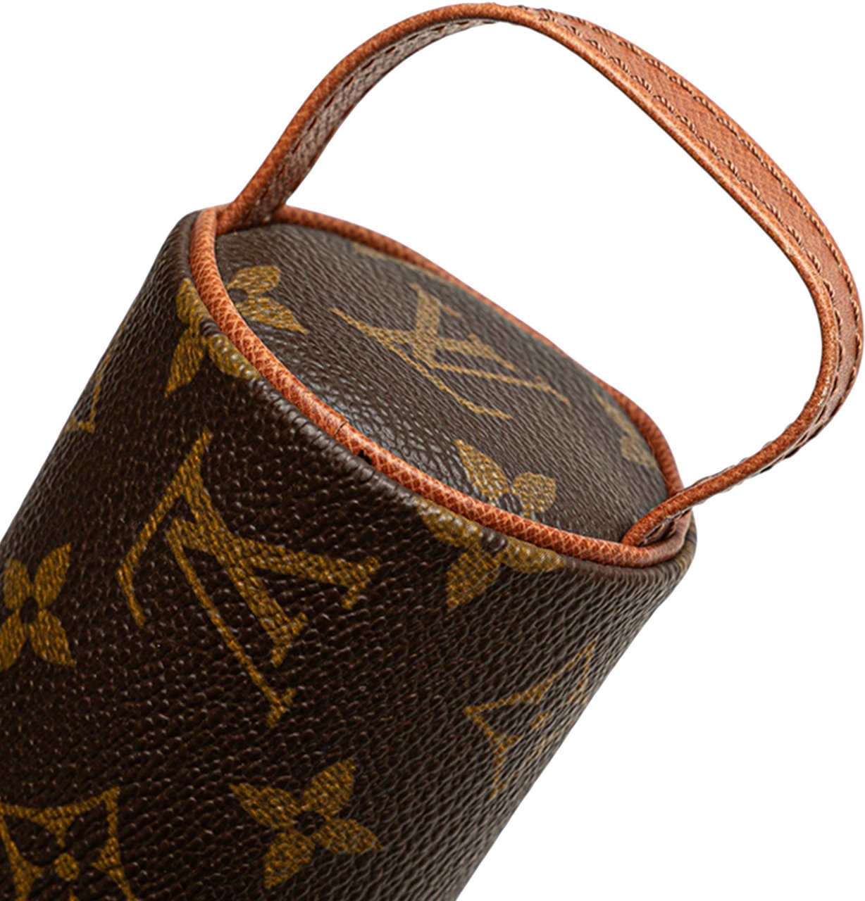 Louis Vuitton Monogram Trousse Ronde Pencil Case 20 Bruin