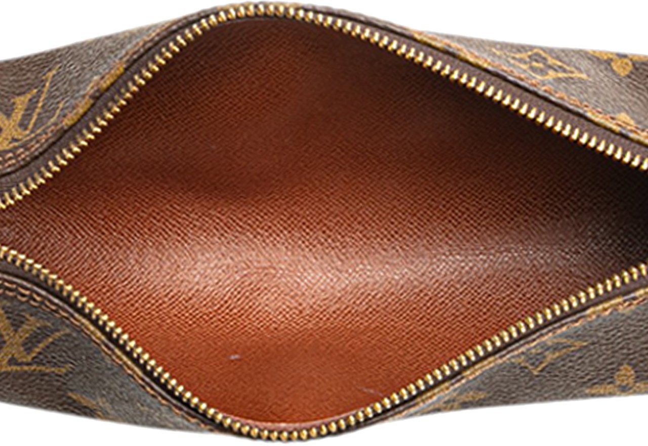Louis Vuitton Monogram Trousse Ronde Pencil Case 20 Bruin