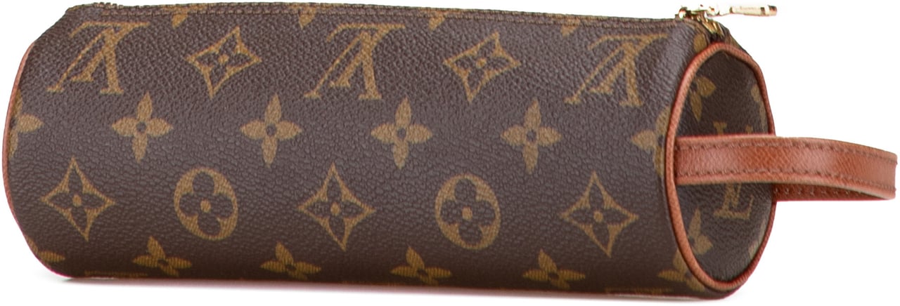 Louis Vuitton Monogram Trousse Ronde Pencil Case 20 Bruin