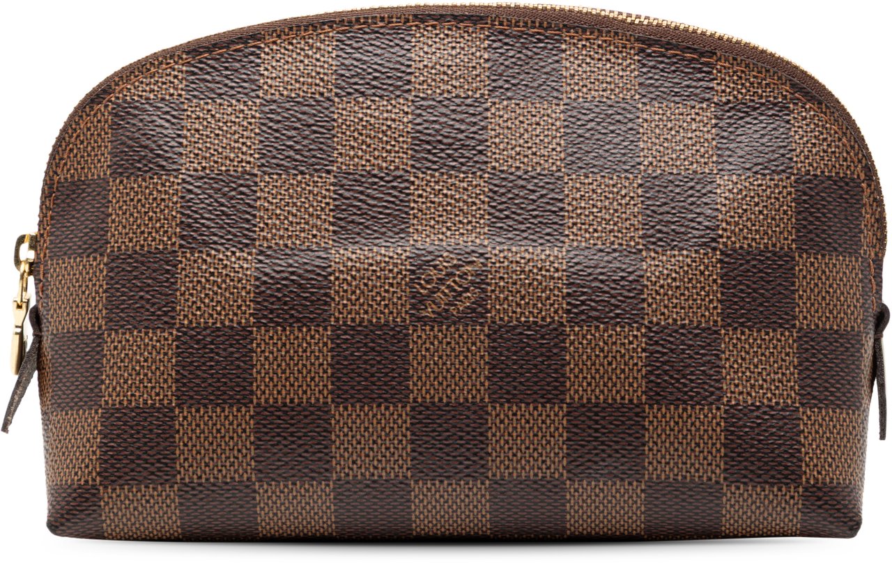 Louis Vuitton Damier Ebene Cosmetic Pouch PM Bruin