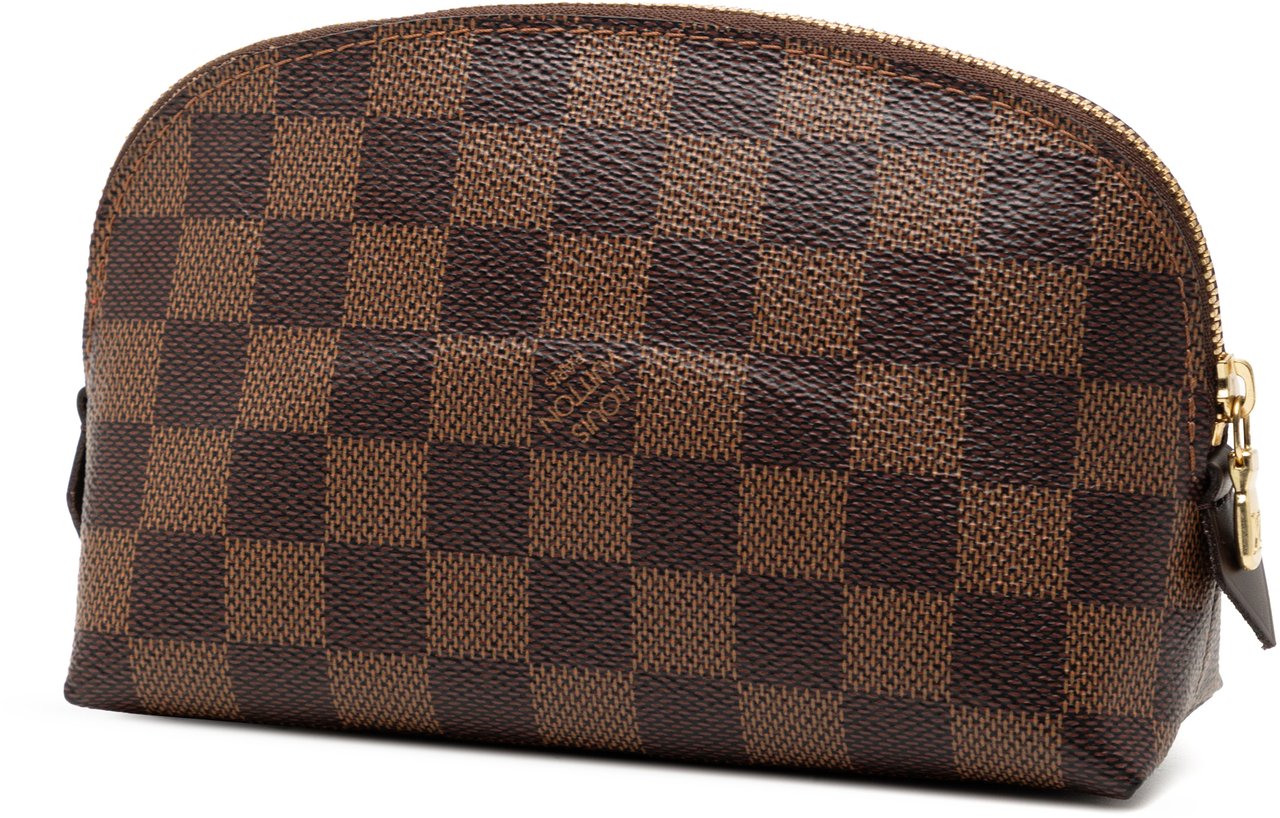 Louis Vuitton Damier Ebene Cosmetic Pouch PM Bruin