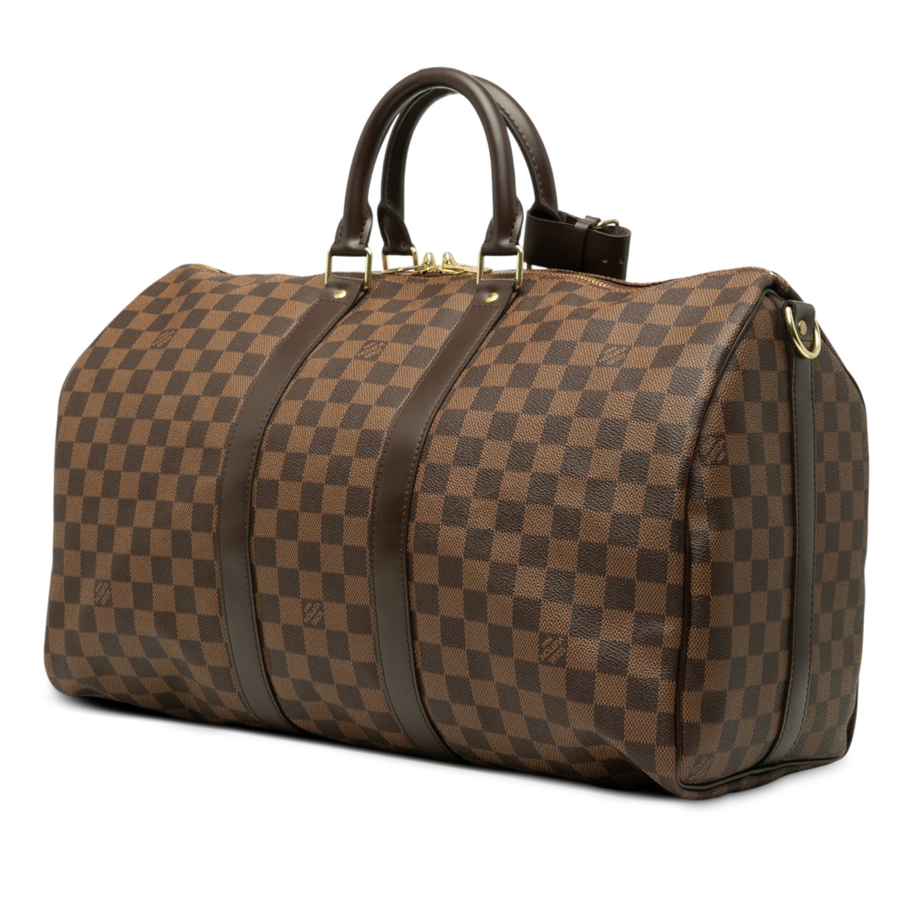 Louis Vuitton Damier Ebene Keepall Bandouliere 45 Bruin