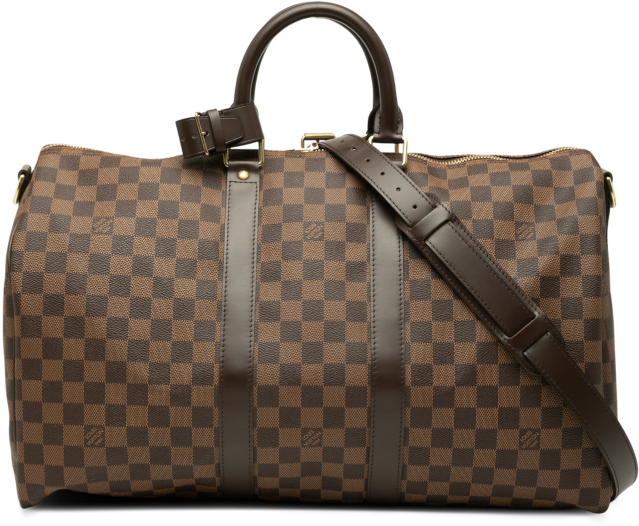 Louis Vuitton Damier Ebene Keepall Bandouliere 45 Bruin