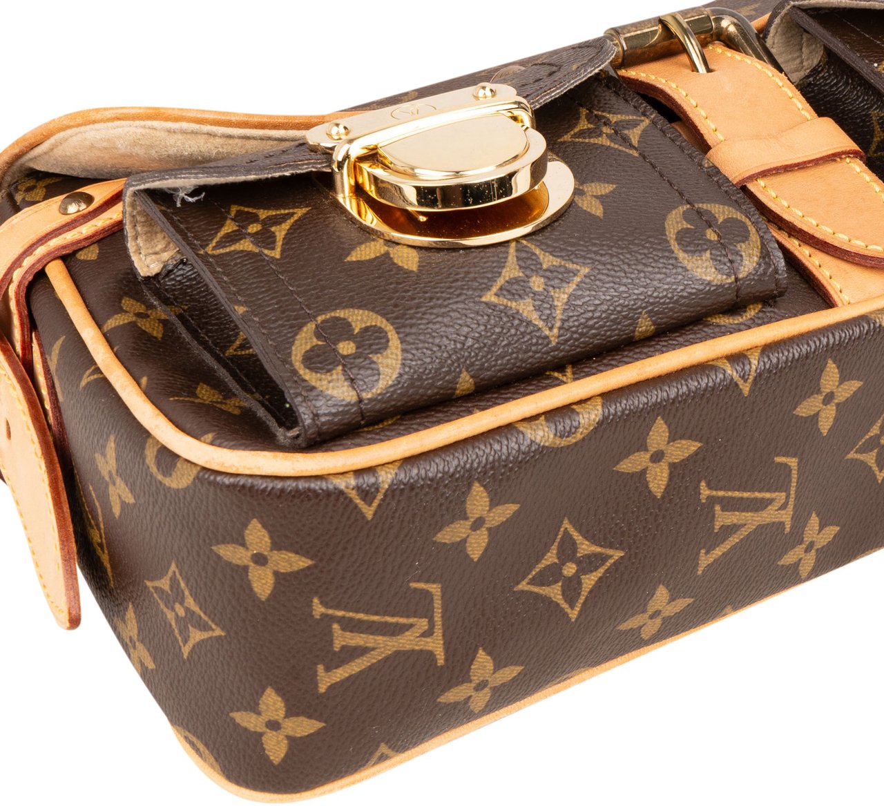Louis Vuitton Louis Vuitton Canvas Monogram Hudson PM Shoulder Bag Bruin