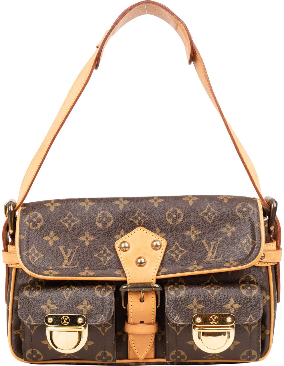 Louis Vuitton Louis Vuitton Canvas Monogram Hudson PM Shoulder Bag Bruin