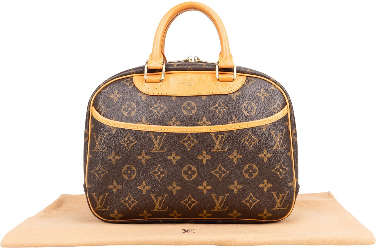 Louis Vuitton Louis Vuitton Canvas Monogram Trouville Handbag Bruin