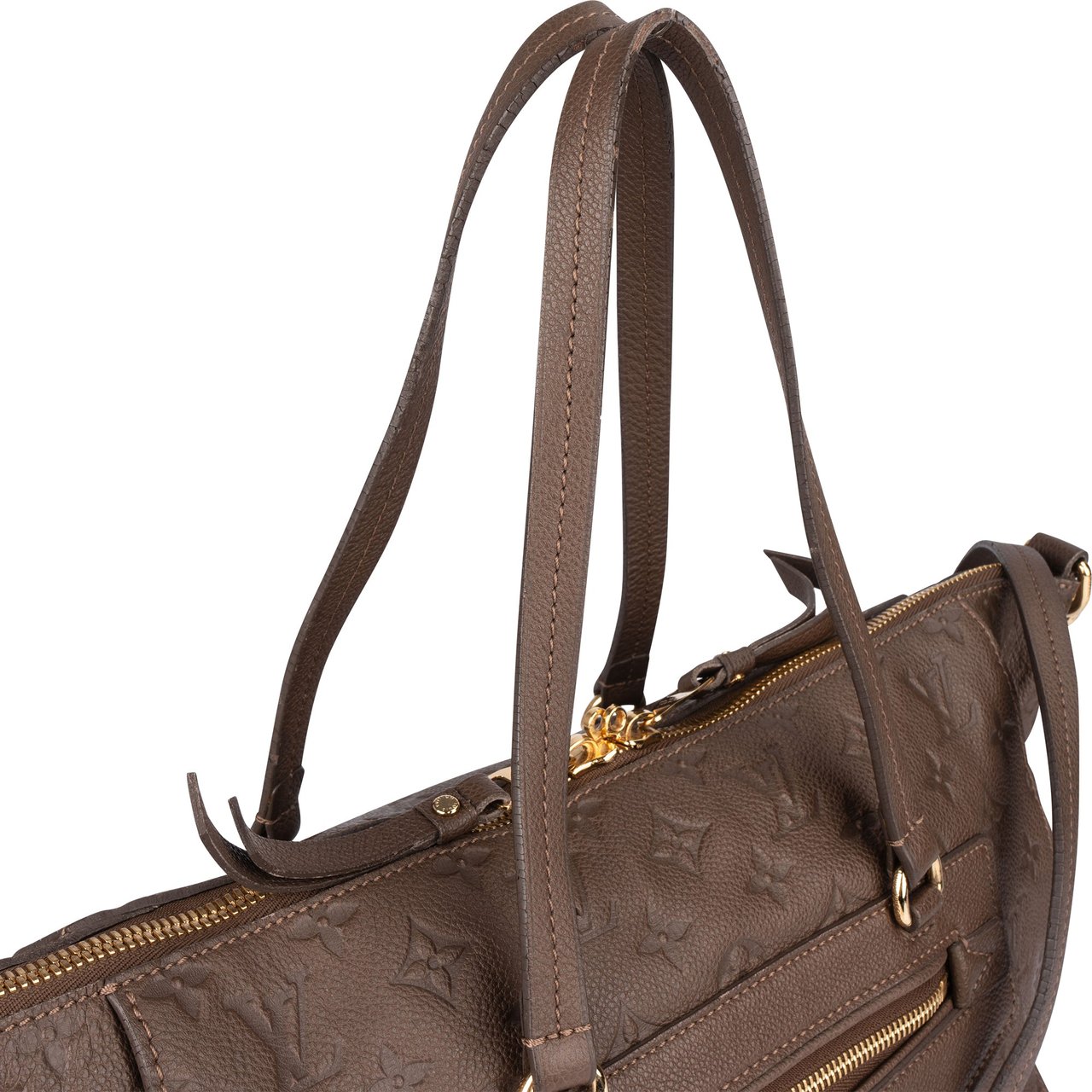 Louis Vuitton Louis Vuitton Leather Empreinte Monogram Lumineuse PM Handbag Bruin