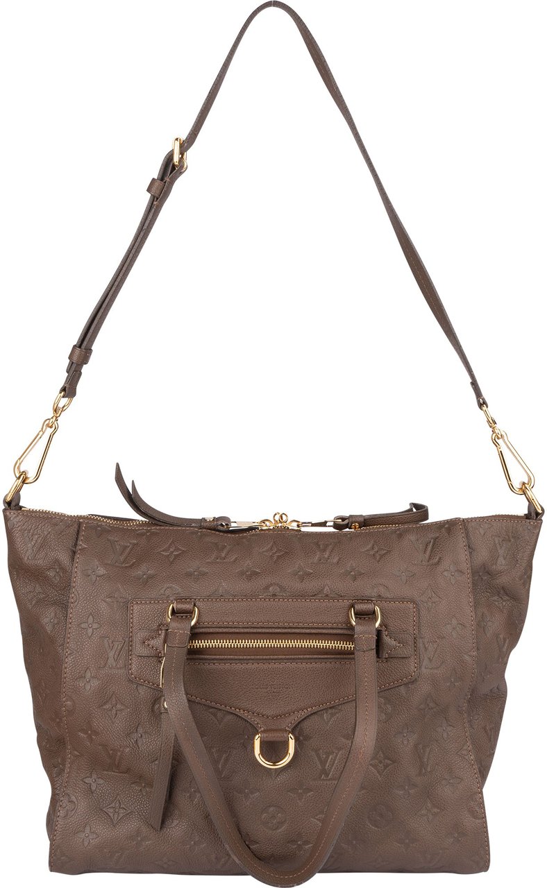 Louis Vuitton Louis Vuitton Leather Empreinte Monogram Lumineuse PM Handbag Bruin