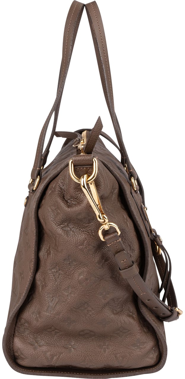 Louis Vuitton Louis Vuitton Leather Empreinte Monogram Lumineuse PM Handbag Bruin