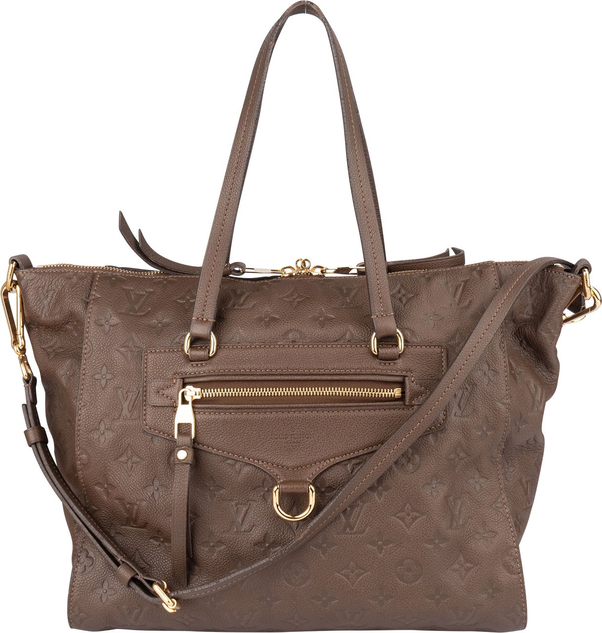 Louis Vuitton Louis Vuitton Leather Empreinte Monogram Lumineuse PM Handbag Bruin