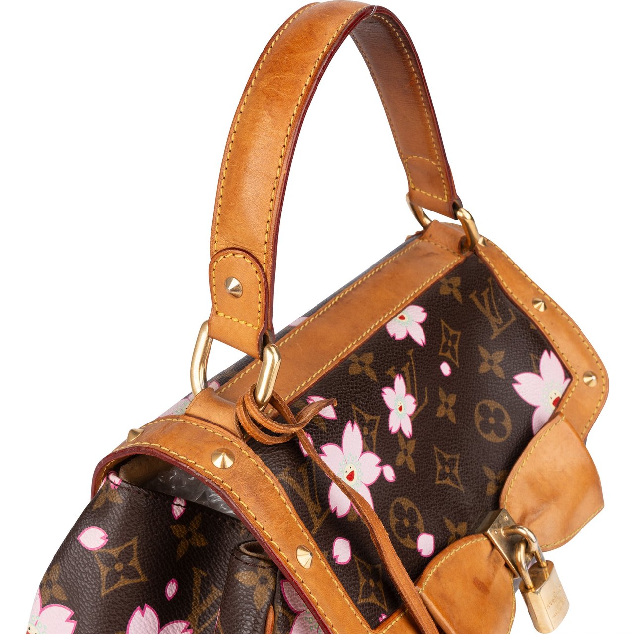 Louis Vuitton Louis Vuitton Takashi x Murakami Canvas Monogram Cherry Blossom Sac Retro PM Handbag Divers