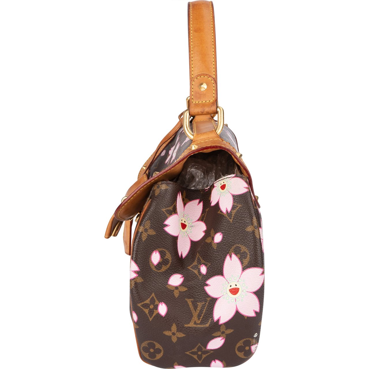 Louis Vuitton Louis Vuitton Takashi x Murakami Canvas Monogram Cherry Blossom Sac Retro PM Handbag Divers