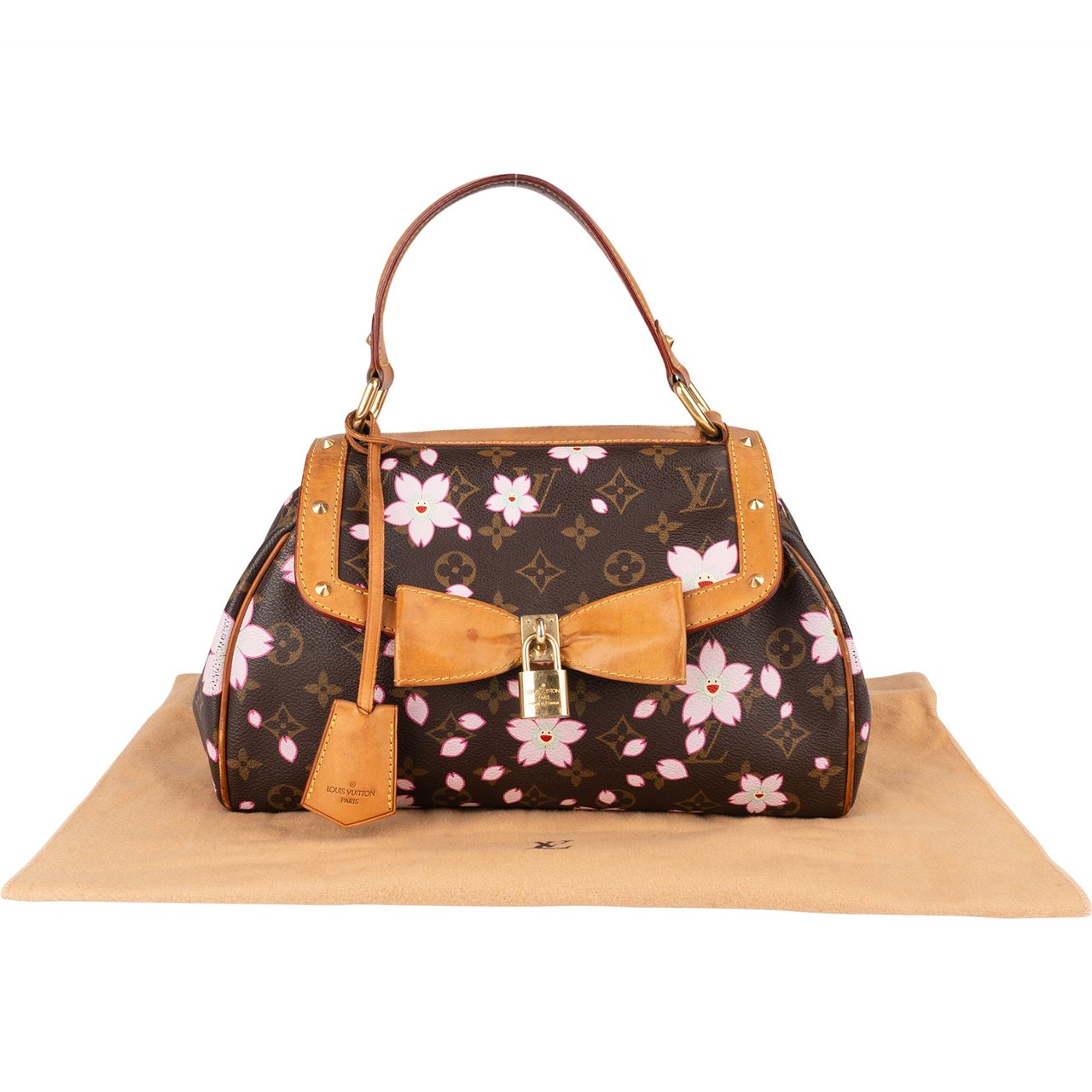 Louis Vuitton Louis Vuitton Takashi x Murakami Canvas Monogram Cherry Blossom Sac Retro PM Handbag Divers