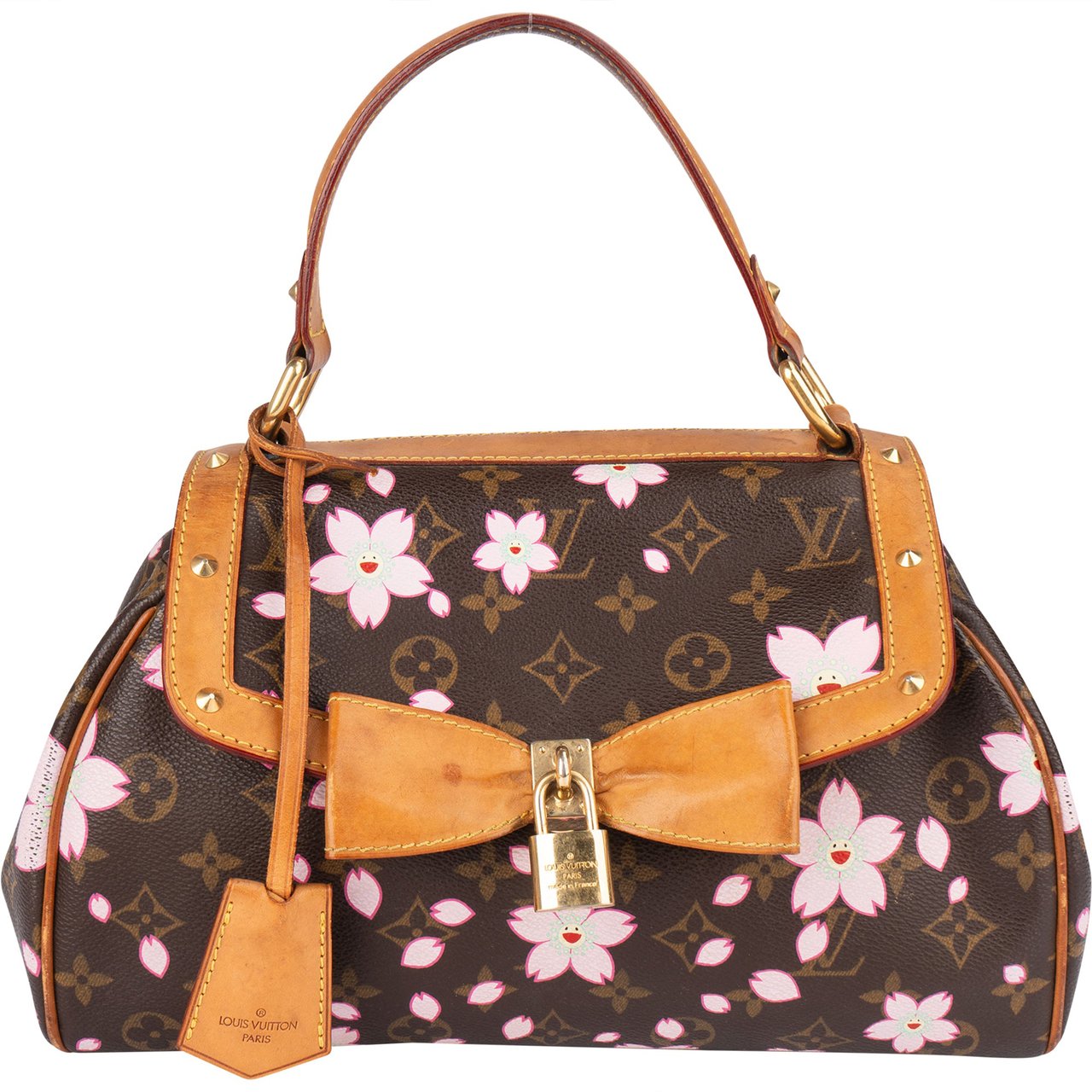 Louis Vuitton Louis Vuitton Takashi x Murakami Canvas Monogram Cherry Blossom Sac Retro PM Handbag Divers