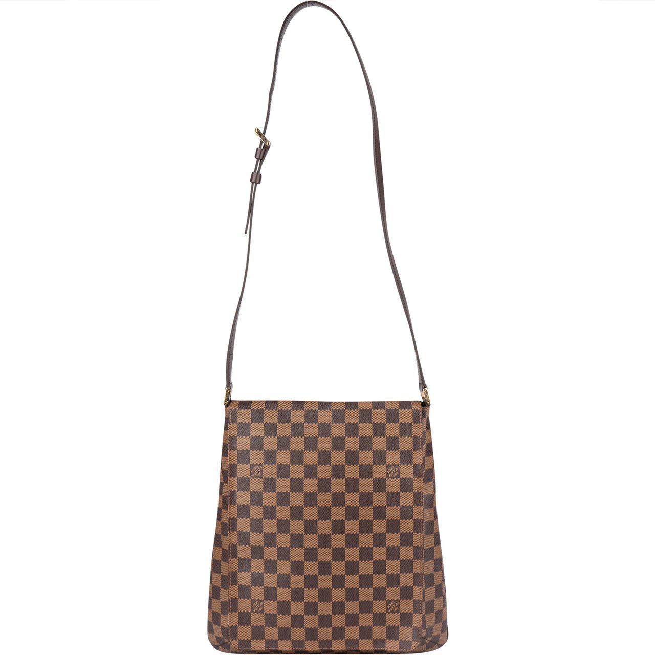 Louis Vuitton Louis Vuitton Damier Ebene Salsa Musette PM Shoulder Bag Bruin