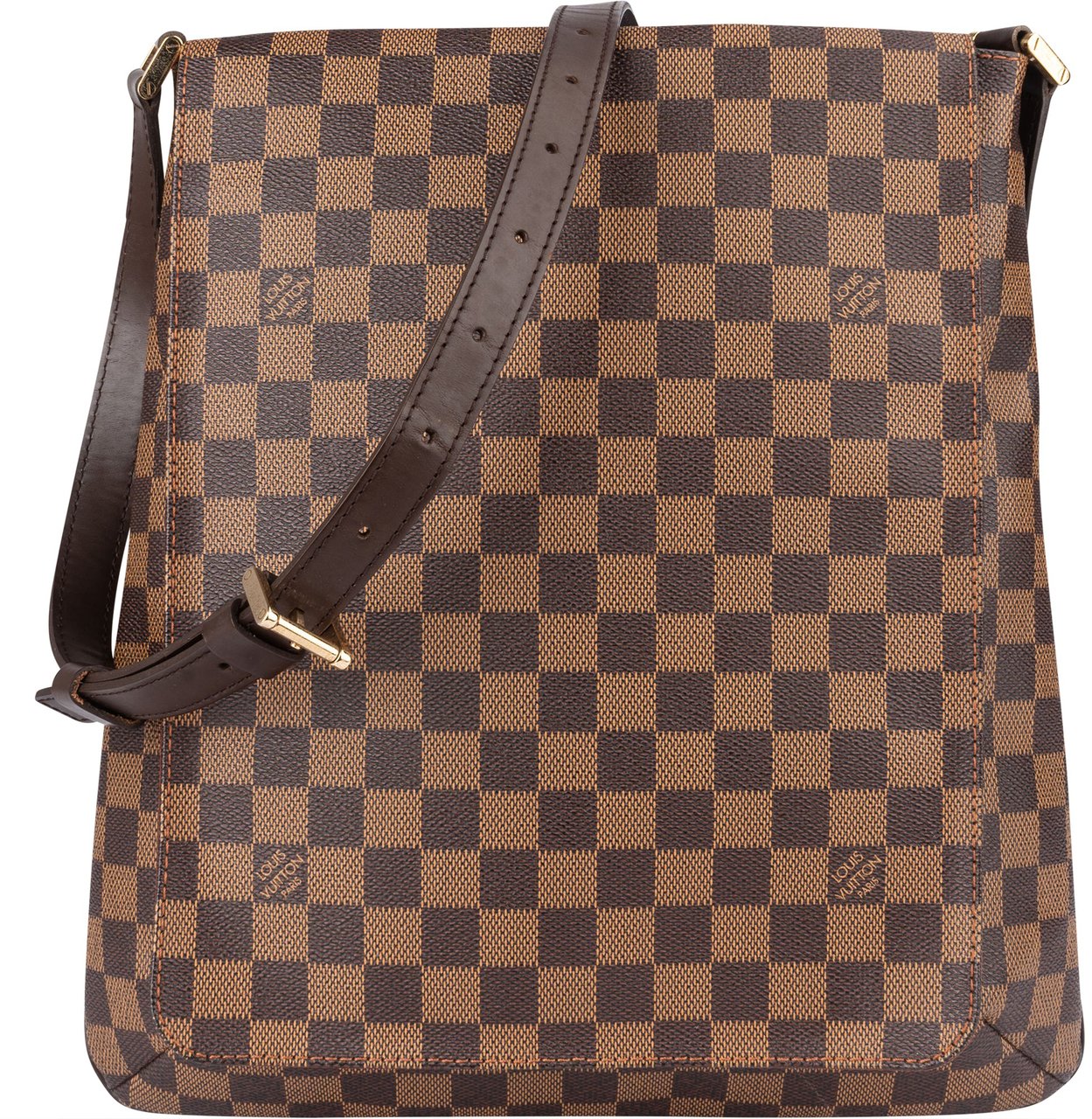 Louis Vuitton Louis Vuitton Damier Ebene Salsa Musette PM Shoulder Bag Bruin
