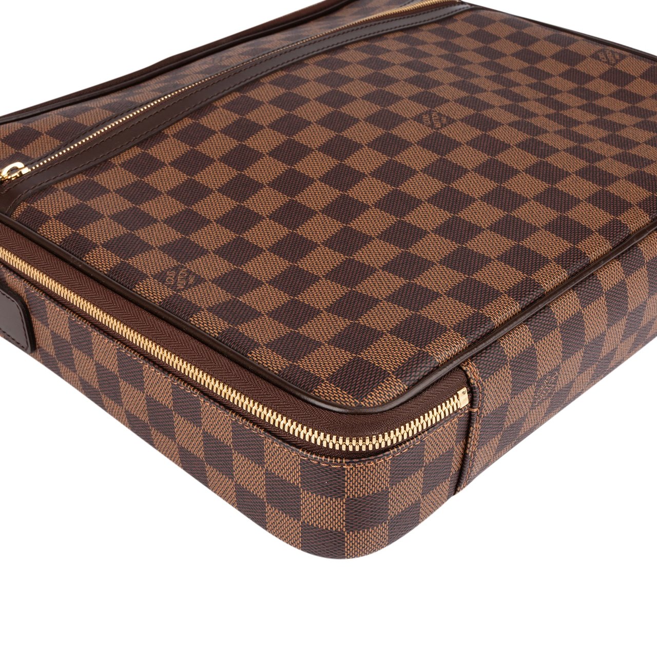 Louis Vuitton Louis Vuitton Damier Ebene Sabana Laptop Shoulder Bag Bruin