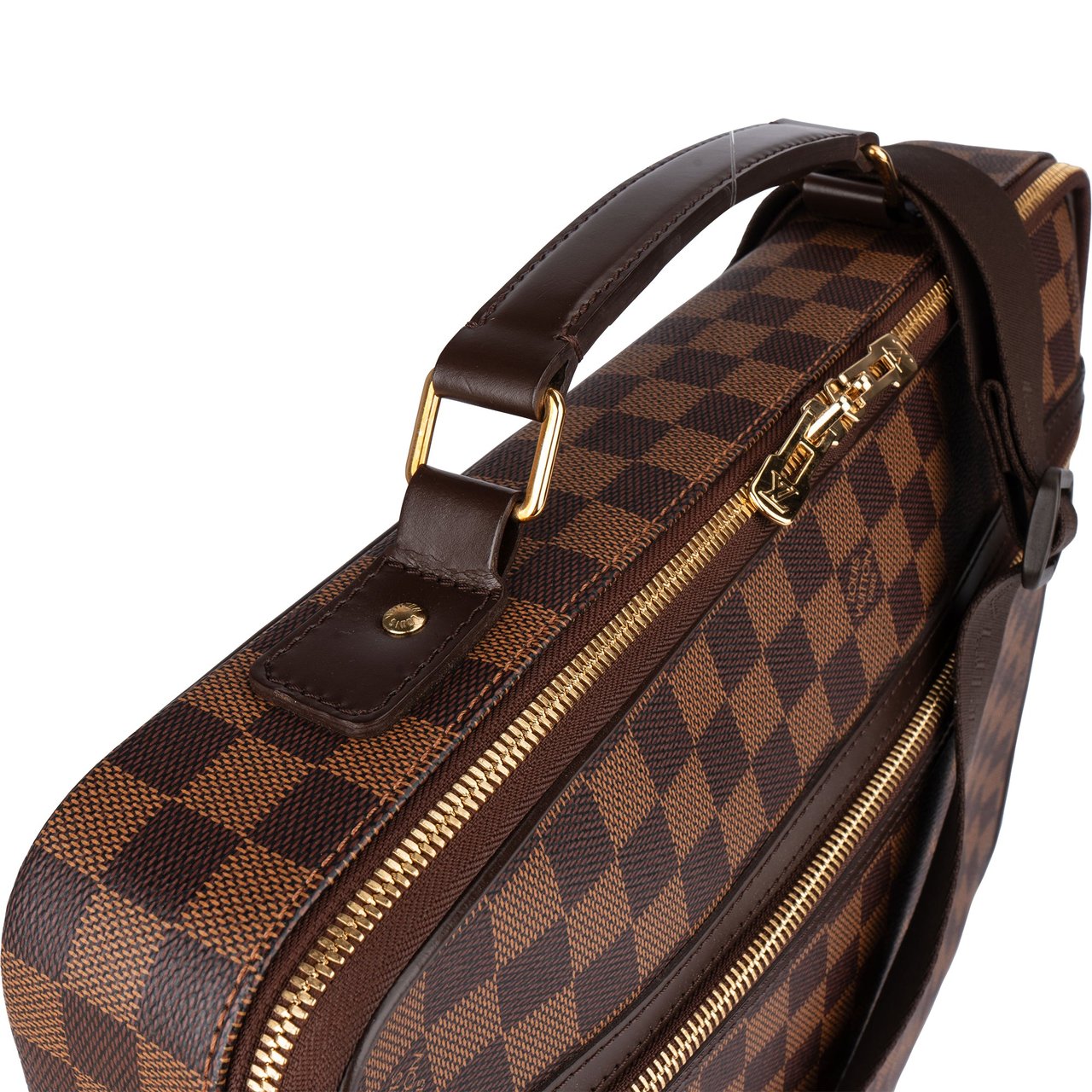 Louis Vuitton Louis Vuitton Damier Ebene Sabana Laptop Shoulder Bag Bruin