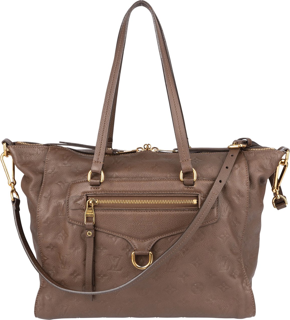 Louis Vuitton Louis Vuitton Leather Empreinte Monogram Lumineuse PM Handbag Bruin