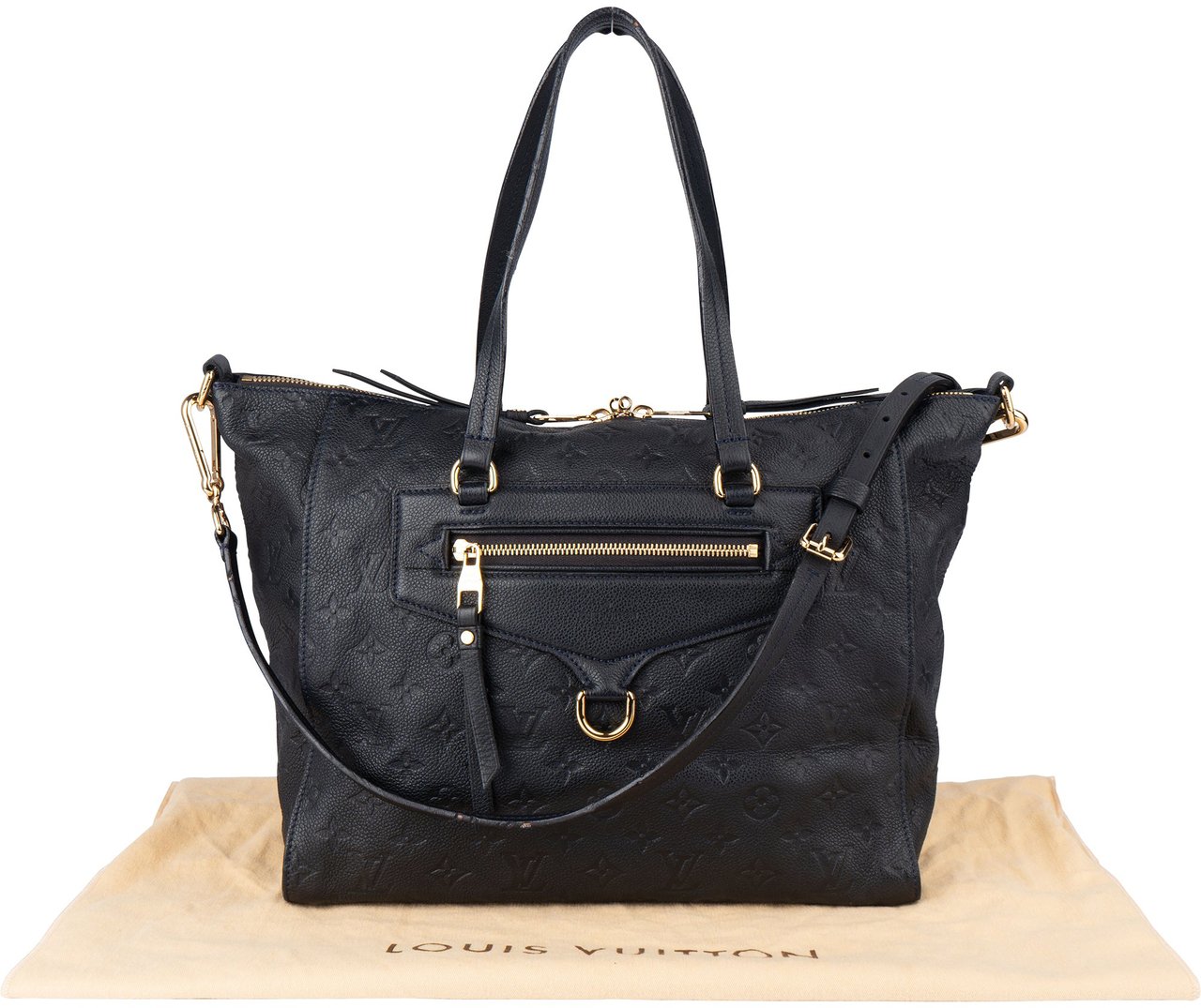 Louis Vuitton Louis Vuitton Leather Empreinte Monogram Lumineuse PM Handbag Navy