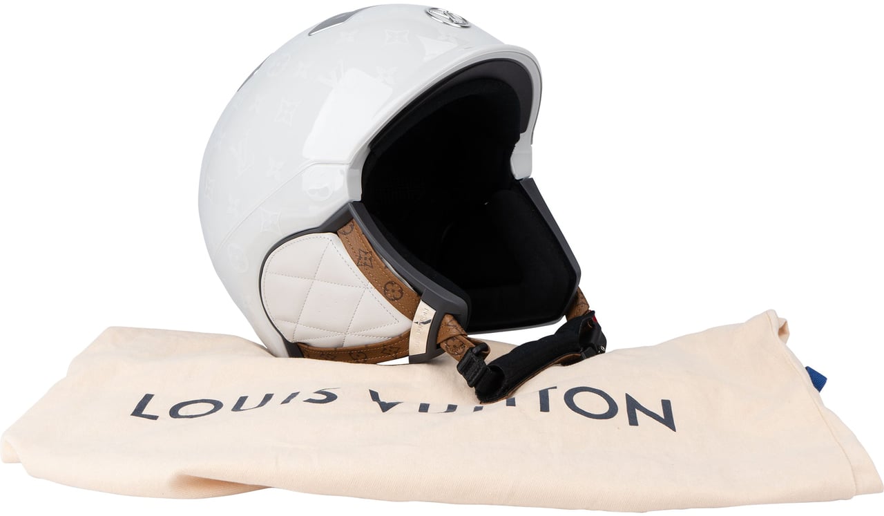 Louis Vuitton Louis Vuitton White Monogram Ski / Snowboard Helmet Wit