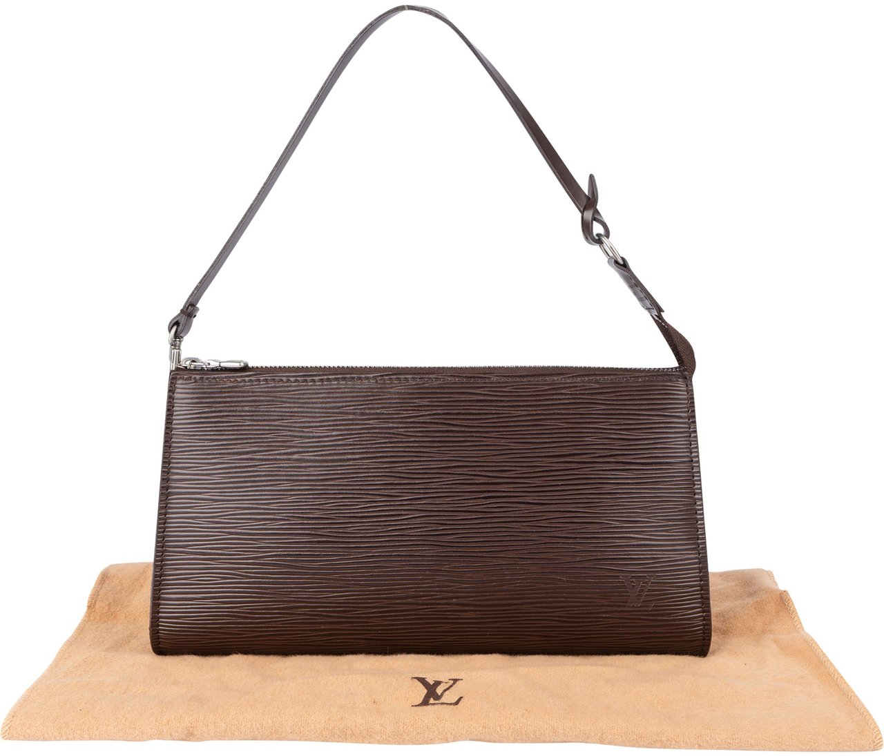 Louis Vuitton Louis Vuitton Epi Leather Pochette Accessoire Handbag Bruin