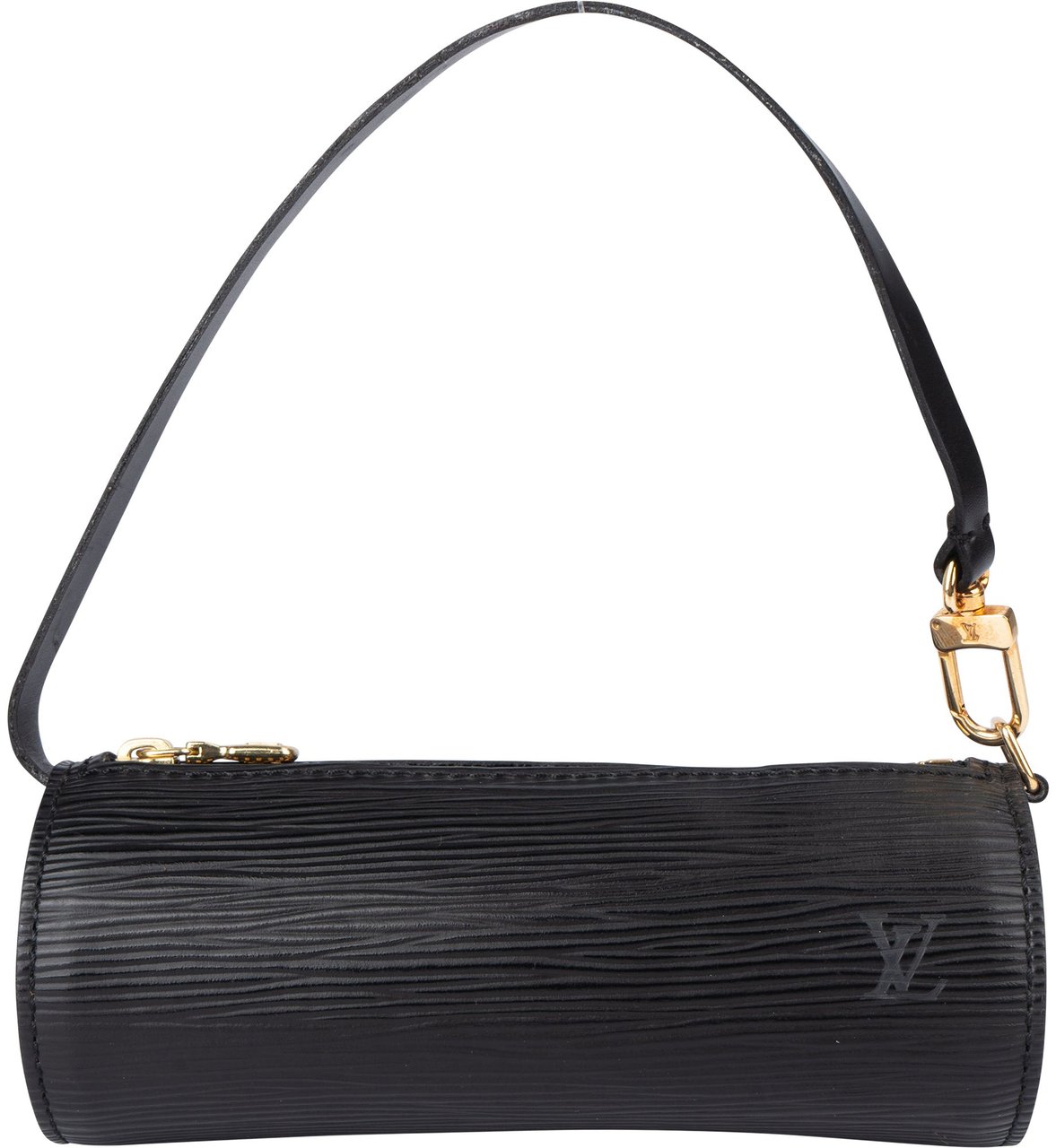 Louis Vuitton Louis Vuitton Noir Epi Leather Mini Soufflot Handbag Zwart