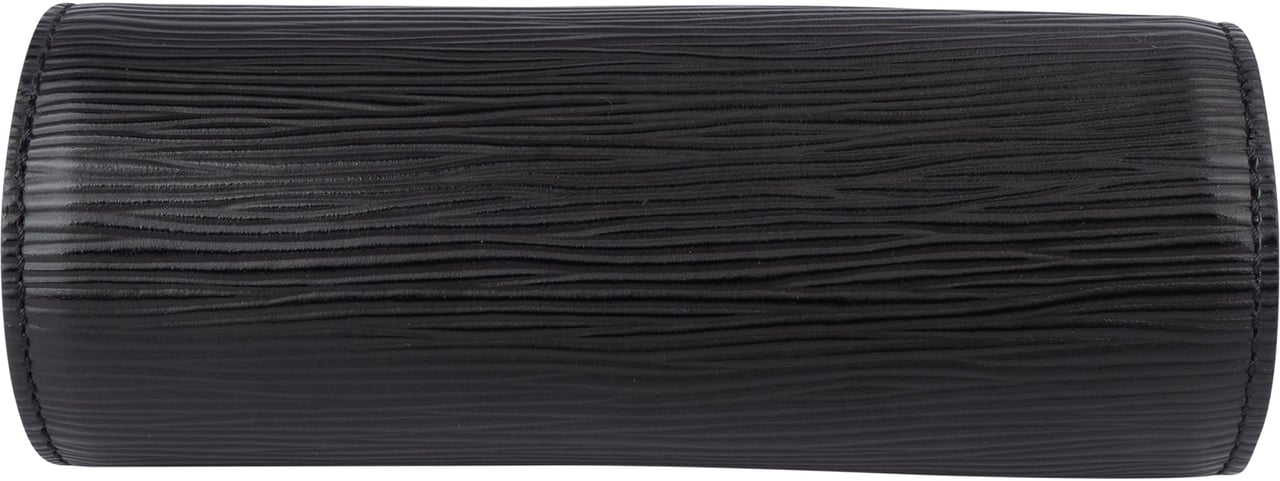 Louis Vuitton Louis Vuitton Noir Epi Leather Mini Soufflot Handbag Zwart