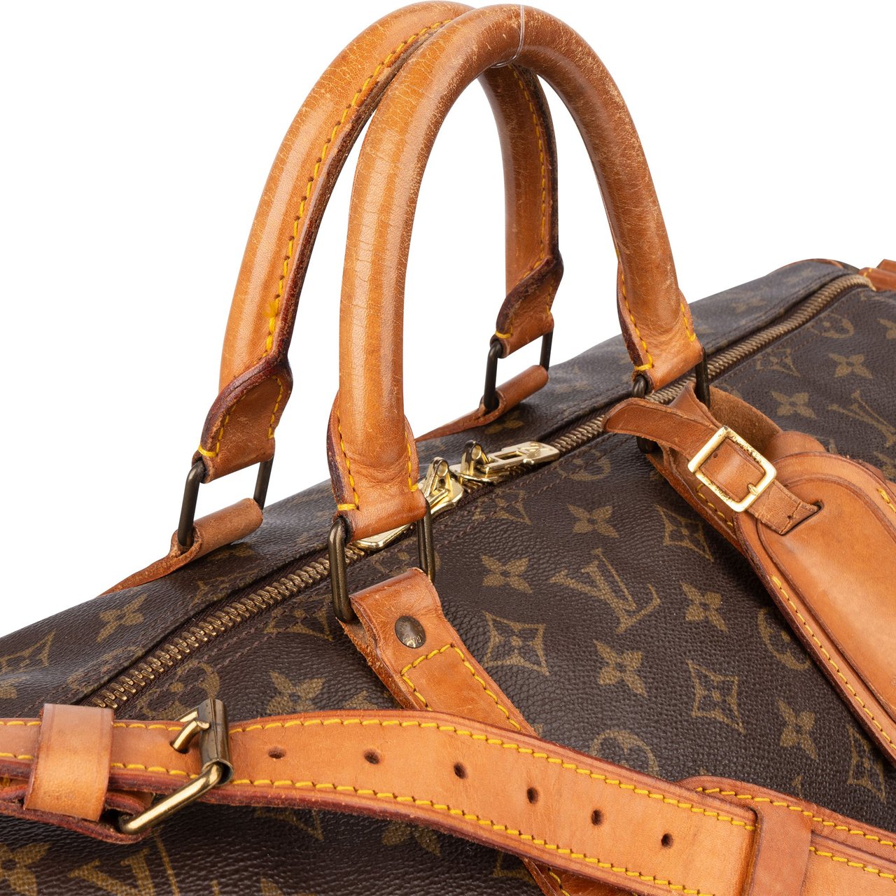 Louis Vuitton Louis Vuitton Canvas Monogram Keepall 55 Bandouliere Bruin