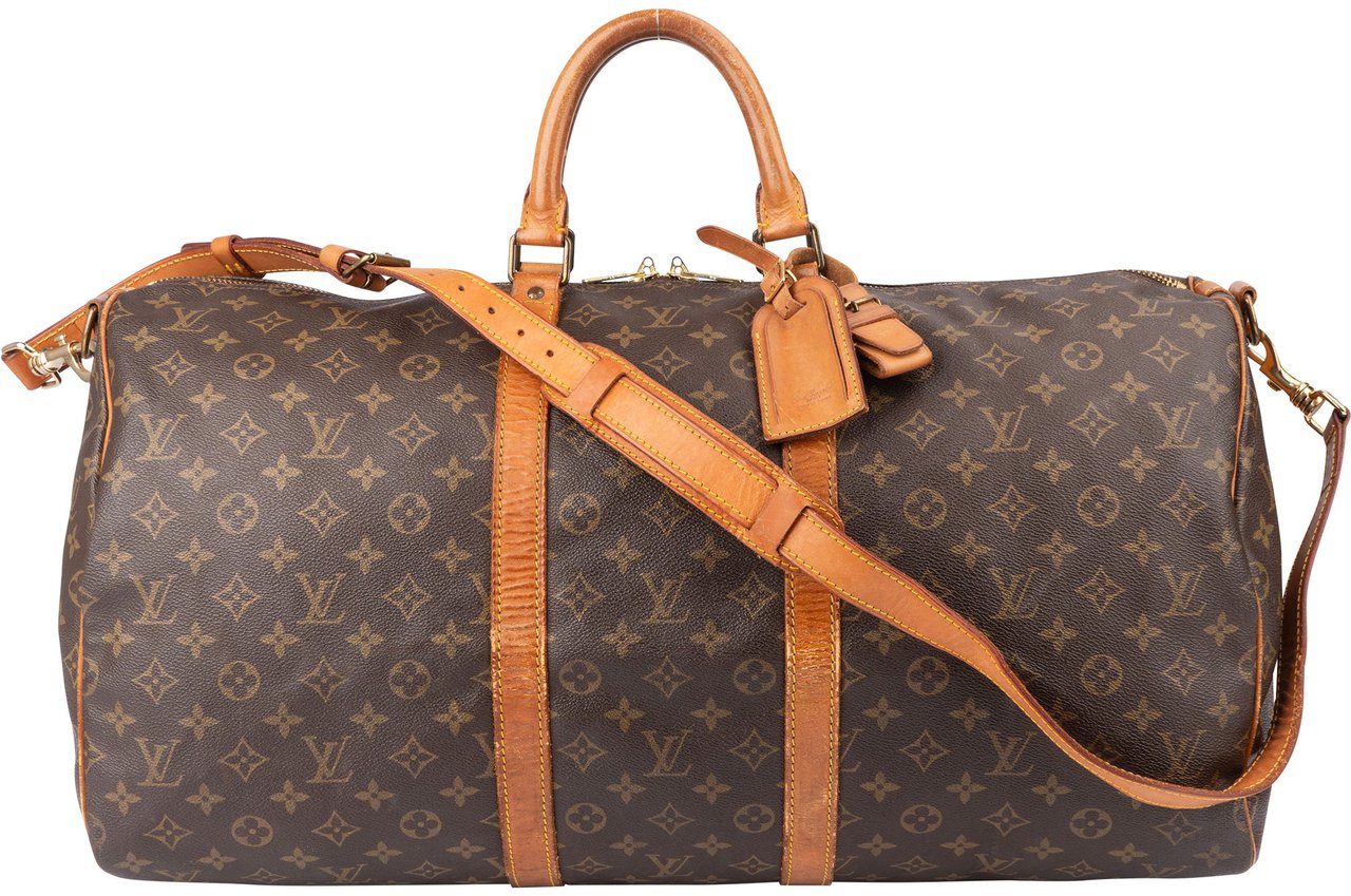 Louis Vuitton Louis Vuitton Canvas Monogram Keepall 55 Bandouliere Bruin