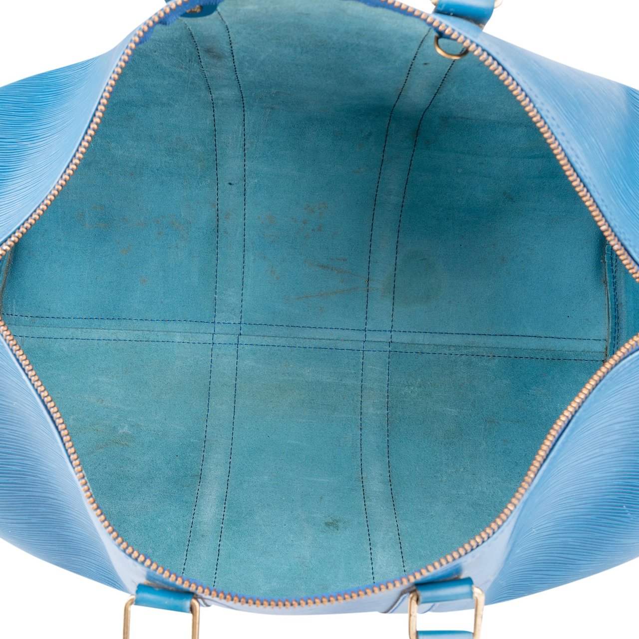 Louis Vuitton Bleu Epi Leather Keepall 45 Blauw