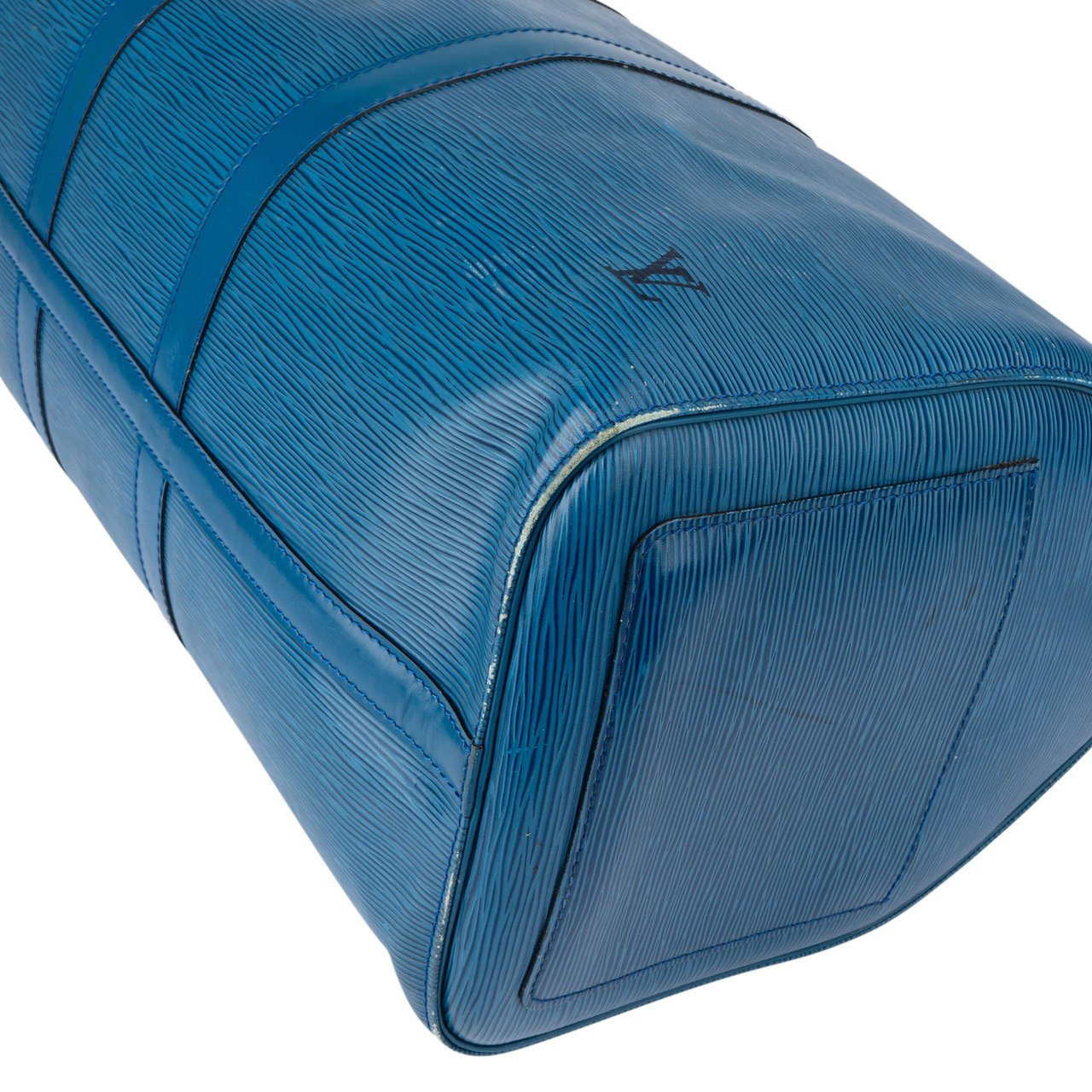 Louis Vuitton Bleu Epi Leather Keepall 45 Blauw