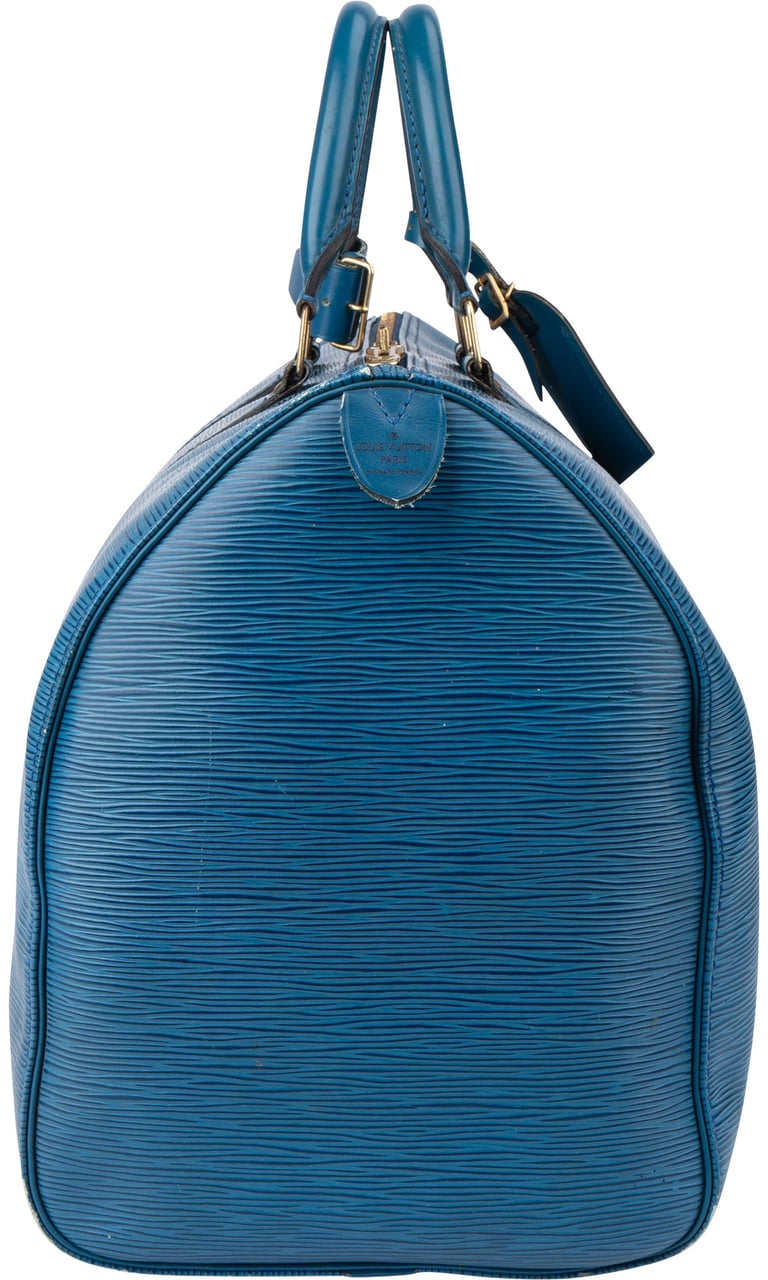 Louis Vuitton Bleu Epi Leather Keepall 45 Blauw