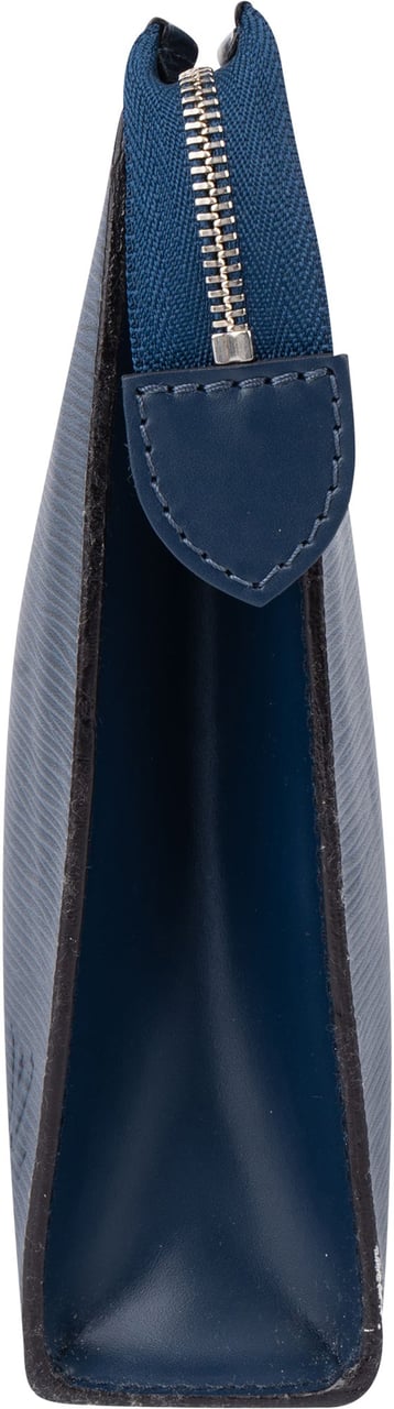 Louis Vuitton Louis Vuitton Epi Leather Poche Toilette Clutch Blauw