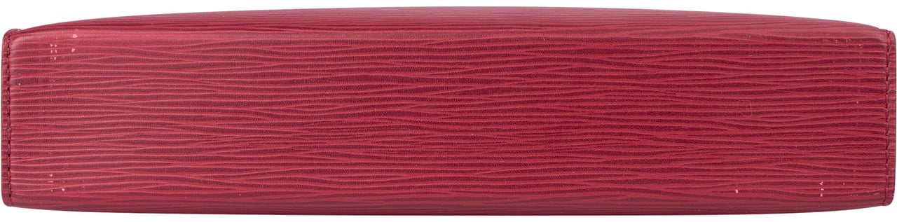 Louis Vuitton Louis Vuitton Epi Leather Poche Toilette Clutch Rood