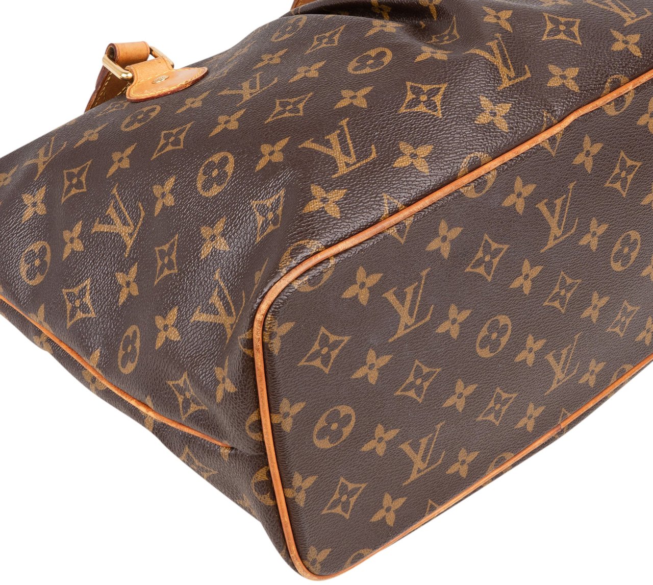 Louis Vuitton Louis Vuitton Canvas Monogram Palermo PM Handbag Bruin