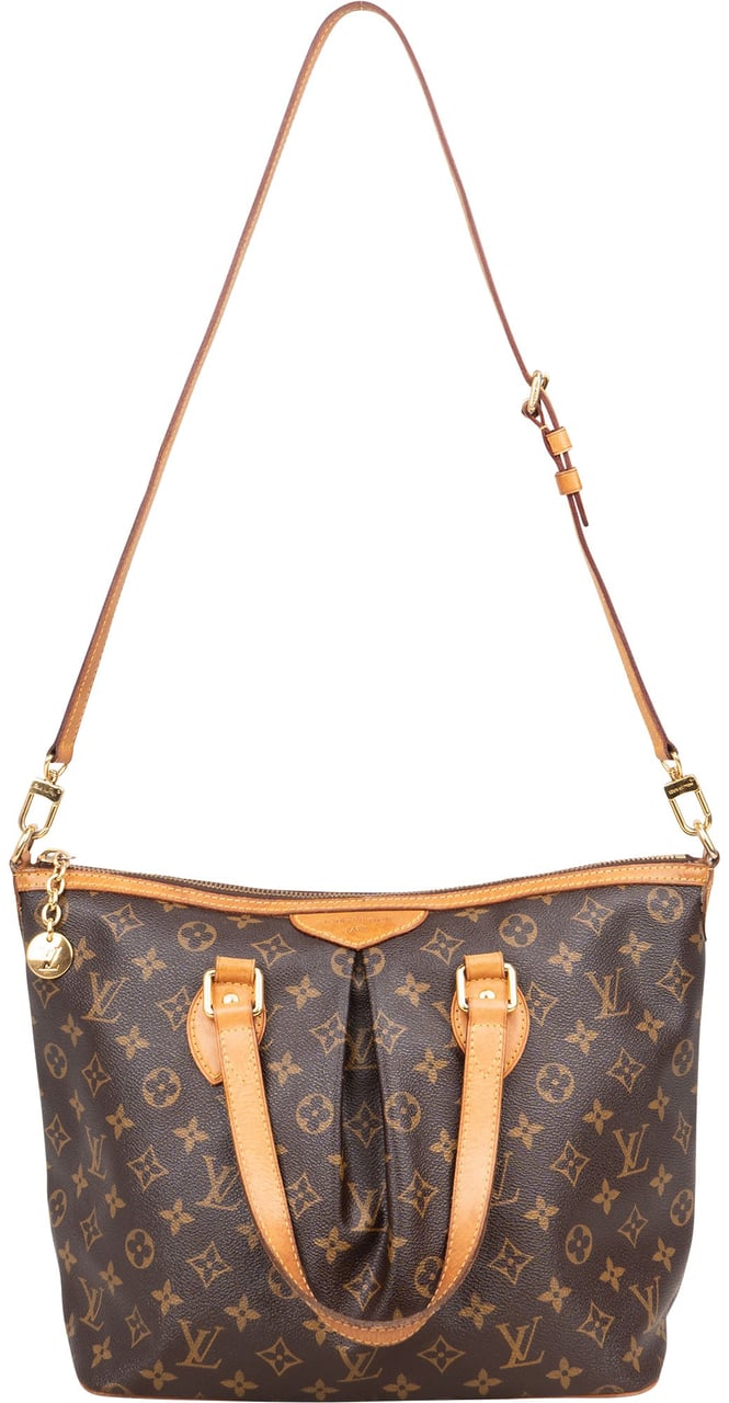 Louis Vuitton Louis Vuitton Canvas Monogram Palermo PM Handbag Bruin