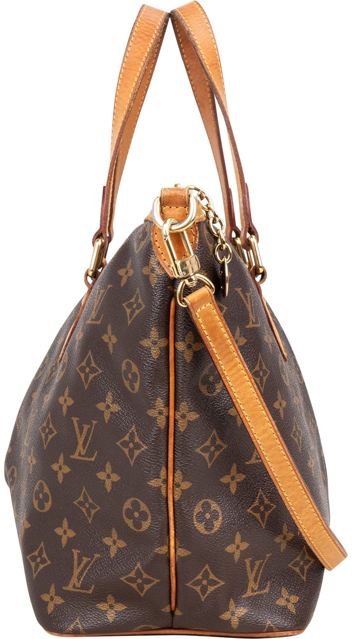 Louis Vuitton Louis Vuitton Canvas Monogram Palermo PM Handbag Bruin